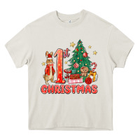Red Christmas Bunny 1st Christmas Heavy Core Tee | Teevron
