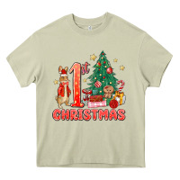 Mossy red christmas bunny 1st christmas Heavy Core Tee - MaliasSmallBusiness