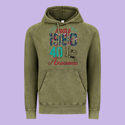 Made In May 1980 40 Years Of Being Awesome Vintage Hoodie Designed By Bettercallsaul