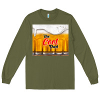 Army Green the cool dad and beer Long Sleeve Tee - TumblerDesignByShophia