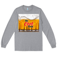 Heather Grey the cool dad and beer Long Sleeve Tee - TumblerDesignByShophia