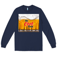 Navy the cool dad and beer Long Sleeve Tee - TumblerDesignByShophia