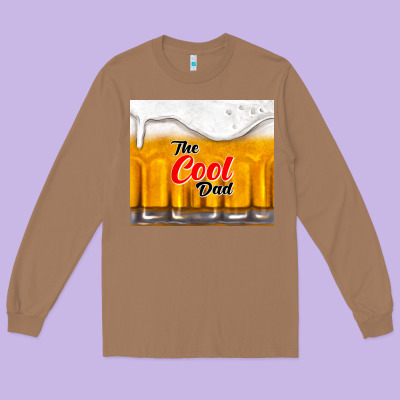 The Cool Dad And Beer Long Sleeve Tee Designed By Tumblerdesignbyshophia