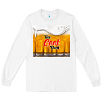 White the cool dad and beer Long Sleeve Tee - TumblerDesignByShophia