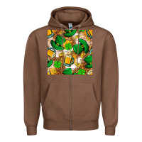 Chestnut St. Patricks day hat digital paper Zipper Hoodie - BundleAndBundleShop