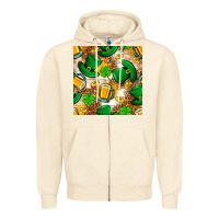 Sandshell St. Patricks day hat digital paper Zipper Hoodie - BundleAndBundleShop