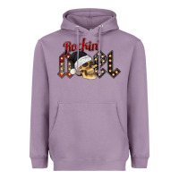 Lavender rockin noel skull Heavyweight Hoodie - CowhideDigitalArt