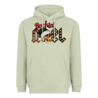 Matcha rockin noel skull Heavyweight Hoodie - CowhideDigitalArt