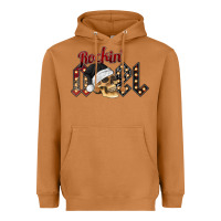 Meerkat rockin noel skull Heavyweight Hoodie - CowhideDigitalArt