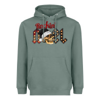 Sage rockin noel skull Heavyweight Hoodie - CowhideDigitalArt