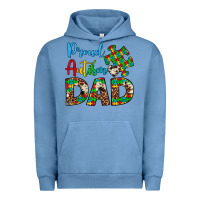 Pigment Pebble Blue proud autism dad Urban Hoodie - Artiststas