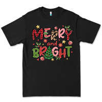 Black merry and bright Premium Tee - MaliasSmallBusiness