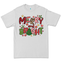 Dove Grey merry and bright Premium Tee - MaliasSmallBusiness