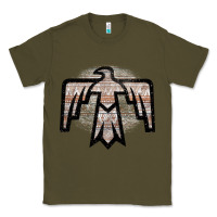 Army Green Western Light Aztec Thunderbird Classic Tee - Bettercallsaul