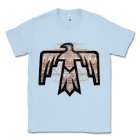 Dusty Blue Western Light Aztec Thunderbird Classic Tee - Bettercallsaul