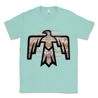 Seafoam Western Light Aztec Thunderbird Classic Tee - Bettercallsaul
