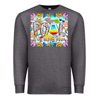 Charcoal Heather The Pool Is My Happy Place Premium Sweatshirt - CowhideDigitalArt
