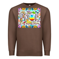 Chestnut The Pool Is My Happy Place Premium Sweatshirt - CowhideDigitalArt