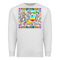 Oatmeal Heather The Pool Is My Happy Place Premium Sweatshirt - CowhideDigitalArt