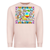 Pale Pink The Pool Is My Happy Place Premium Sweatshirt - CowhideDigitalArt