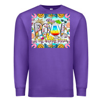Purple The Pool Is My Happy Place Premium Sweatshirt - CowhideDigitalArt