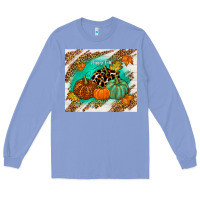 Colony Blue happy fall Long Sleeve Tee - TumblerDesignByShophia