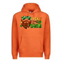 Carrot lucky dude saint patricks bearded man Premium Hoodie - FaDigitalArtStudio