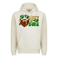 Oatmeal Heather lucky dude saint patricks bearded man Premium Hoodie - FaDigitalArtStudio