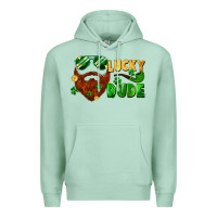Seafoam lucky dude saint patricks bearded man Premium Hoodie - FaDigitalArtStudio