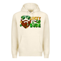 Tofu lucky dude saint patricks bearded man Premium Hoodie - FaDigitalArtStudio