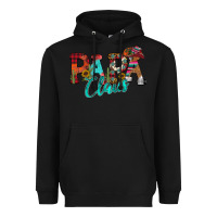 Black Papa Claus Heavyweight Hoodie - CowhideDigitalArt