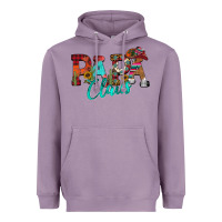 Lavender Papa Claus Heavyweight Hoodie - CowhideDigitalArt