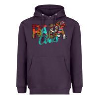 Plum Papa Claus Heavyweight Hoodie - CowhideDigitalArt