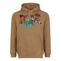 Toasted Coconut Papa Claus Heavyweight Hoodie - CowhideDigitalArt
