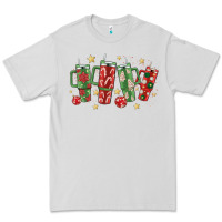 Dove Grey Christmas cups Premium Tee - MaliasSmallBusiness