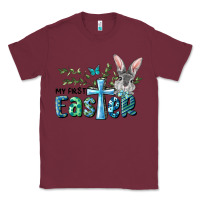 Burgundy My First Easter Bunny Boy Classic Tee - RanaPortraitStore