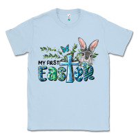 Dusty Blue My First Easter Bunny Boy Classic Tee - RanaPortraitStore