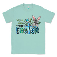 Seafoam My First Easter Bunny Boy Classic Tee - RanaPortraitStore