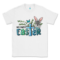 White My First Easter Bunny Boy Classic Tee - RanaPortraitStore