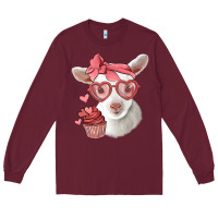 Burgundy cute baby lamb valentines day Long Sleeve Tee - Jasminsmagicworld