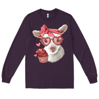 Plum cute baby lamb valentines day Long Sleeve Tee - Jasminsmagicworld