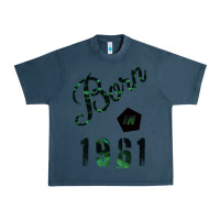 Midnight Navy Born In 1961 Urban Heavy Tee - Bettercallsaul