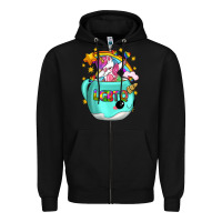 Black LGBTQ Unicorn And Narwhal Mug Zipper Hoodie - BundleAndBundleShop