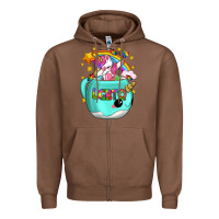 Chestnut LGBTQ Unicorn And Narwhal Mug Zipper Hoodie - BundleAndBundleShop
