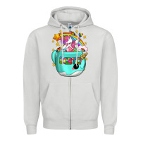 Dove Grey LGBTQ Unicorn And Narwhal Mug Zipper Hoodie - BundleAndBundleShop