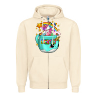 Sandshell LGBTQ Unicorn And Narwhal Mug Zipper Hoodie - BundleAndBundleShop