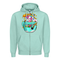 Seafoam LGBTQ Unicorn And Narwhal Mug Zipper Hoodie - BundleAndBundleShop