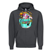 Smoke LGBTQ Unicorn And Narwhal Mug Zipper Hoodie - BundleAndBundleShop