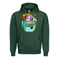 Sports Green LGBTQ Unicorn And Narwhal Mug Zipper Hoodie - BundleAndBundleShop