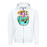 White LGBTQ Unicorn And Narwhal Mug Zipper Hoodie - BundleAndBundleShop